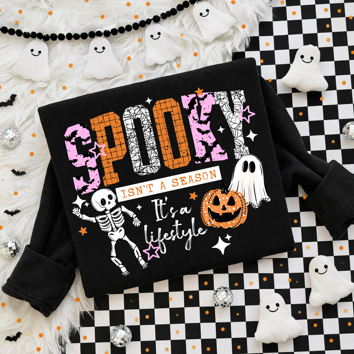 Spooky Is a Lifestyle White-Ready to Press Transfer