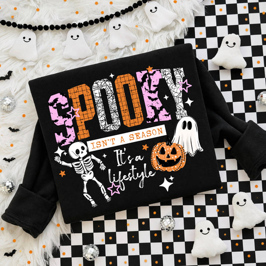 Spooky Is a Lifestyle White-Ready to Press Transfer