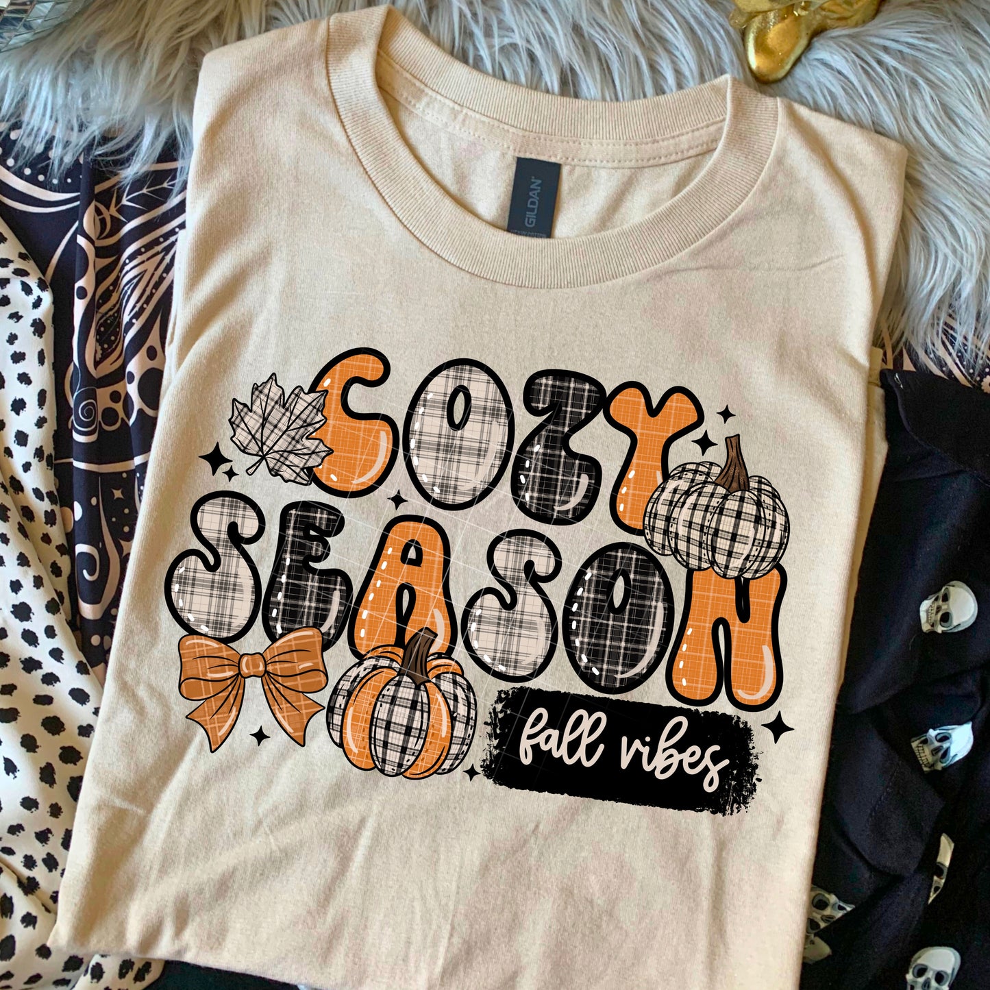 Cozy Season Plaid Fall Vibes-Ready to Press Transfer