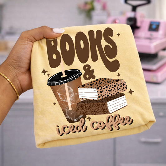 Books and Coffee-Ready to Press Transfer