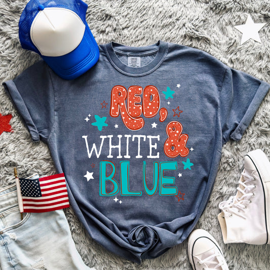 Red White and Blue-Ready to Press Transfer