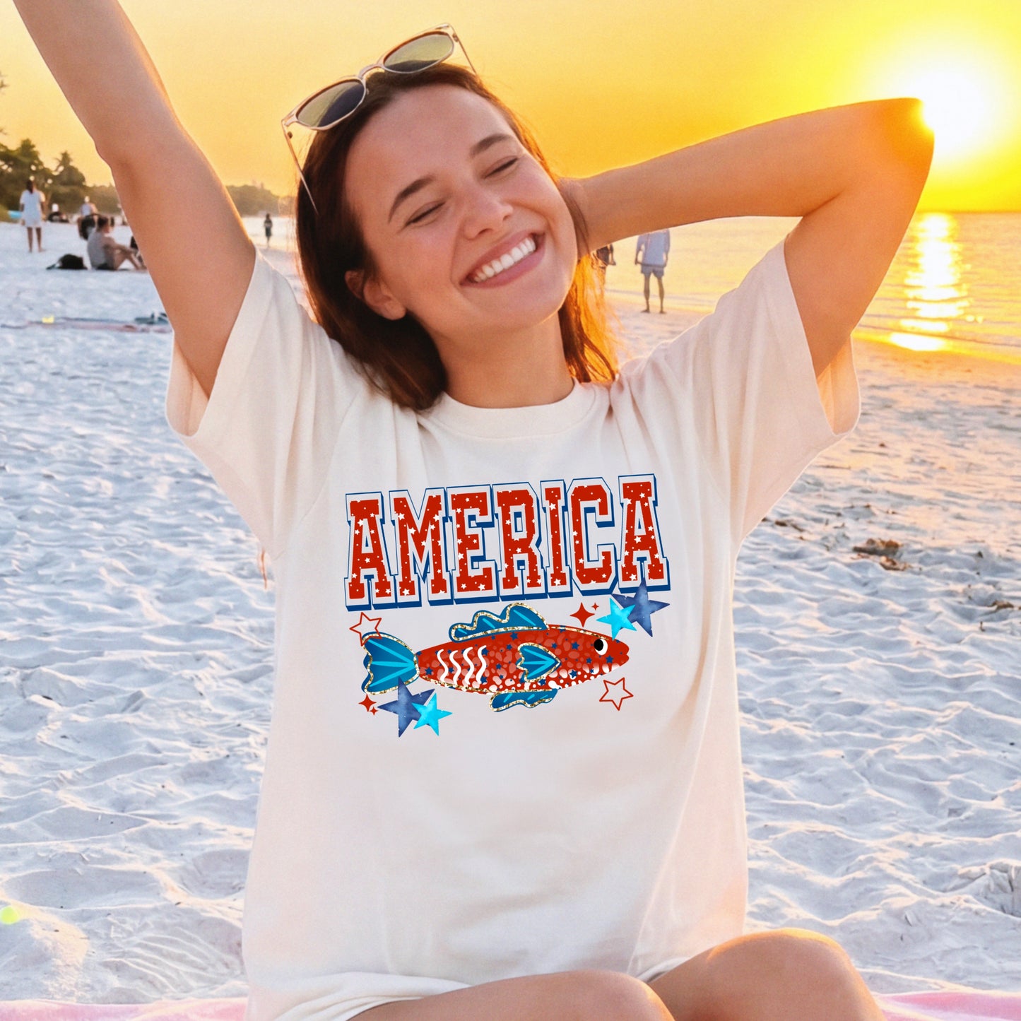 America Fish-Ready to Press Transfer