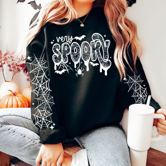 Very Spooky Single Color White-Ready to Press Transfer