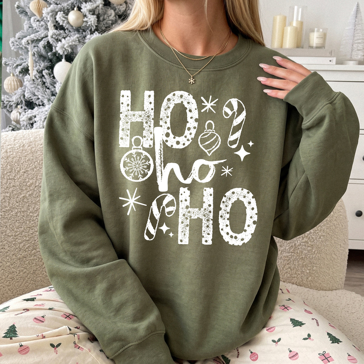 Ho Ho Ho White-Ready to Press Transfer