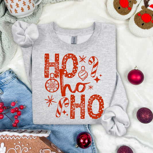 Ho Ho Ho Red-Ready to Press Transfer