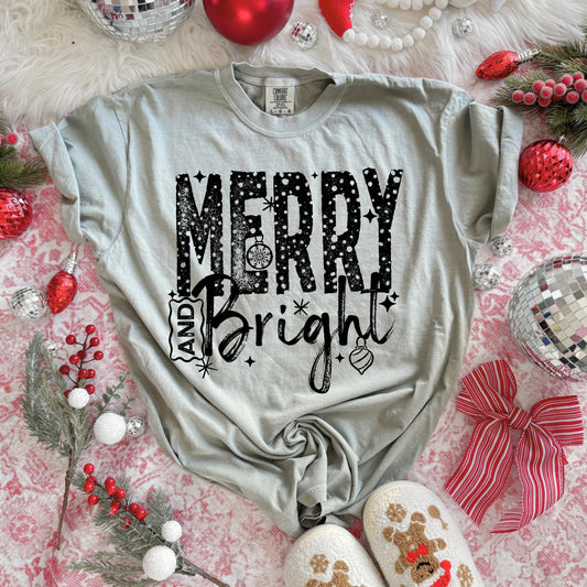 Merry Bright Black-Ready to Press Transfer