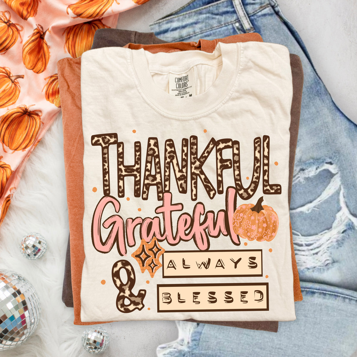 Thankful Grateful Blessed-Ready to Press Transfer