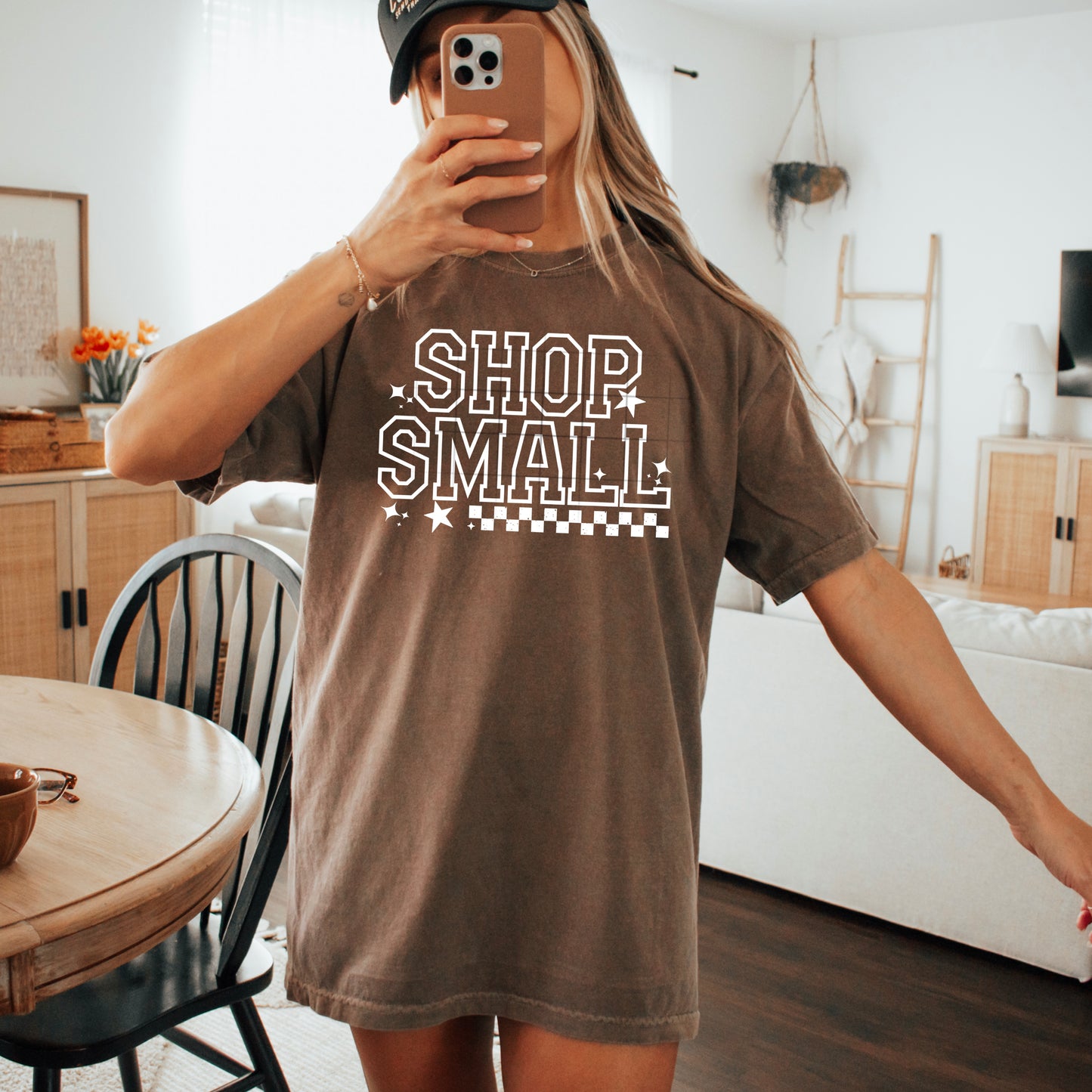 Shop Small Checker Single Color-Ready to Press Transfer
