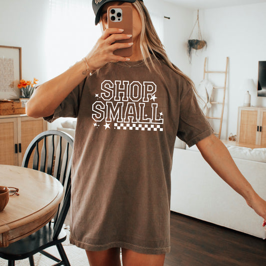 Shop Small Checker Single Color-Ready to Press Transfer