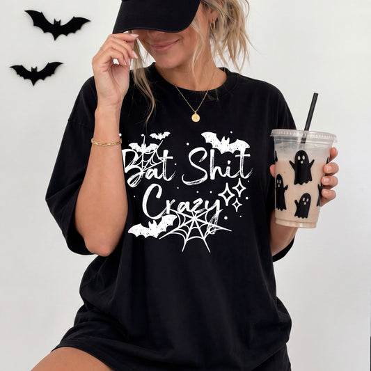 Bat Shit Crazy White-Ready to Press Transfer