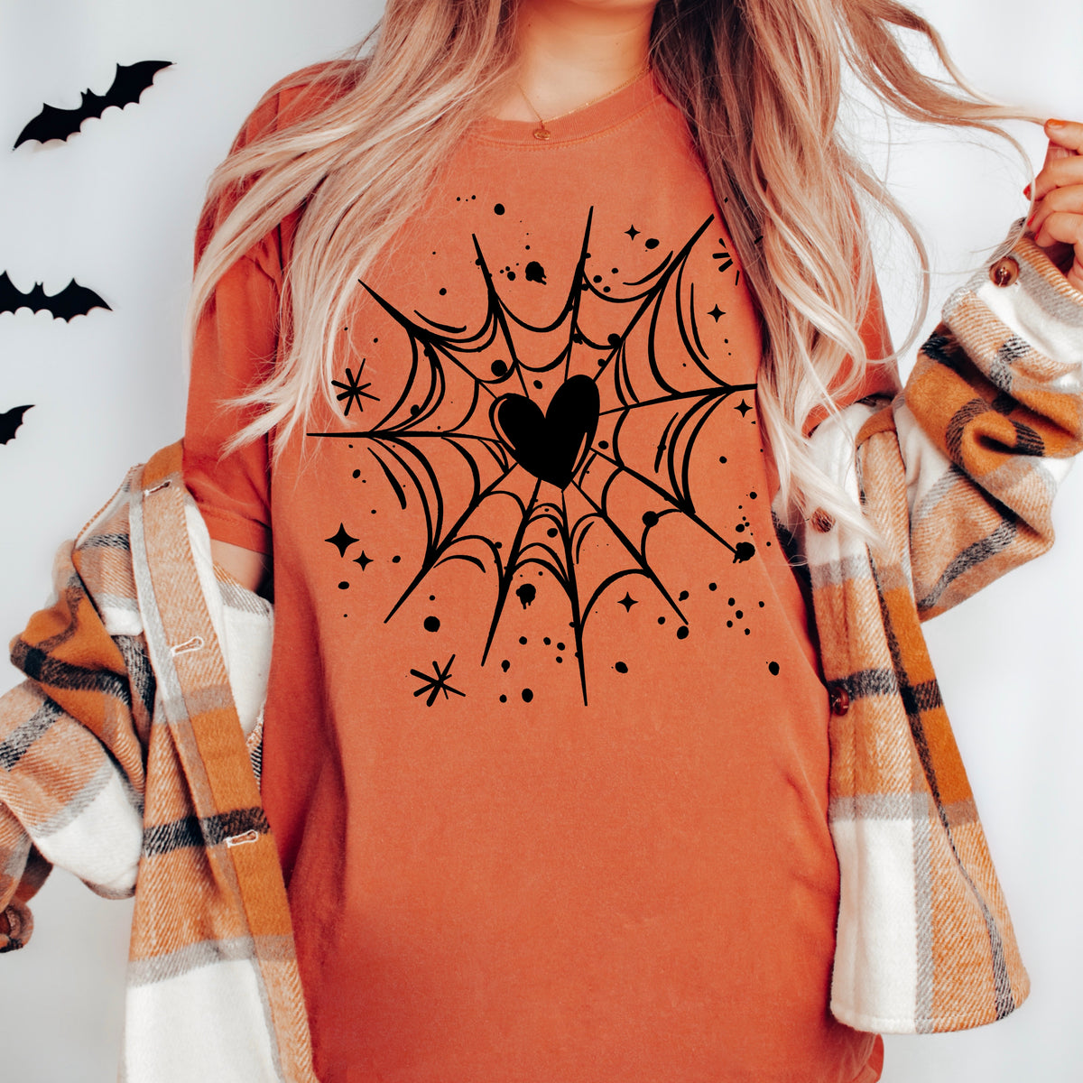 Heart Web Black-Ready to Press Transfer