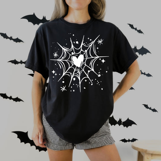Heart Web White-Ready to Press Transfer