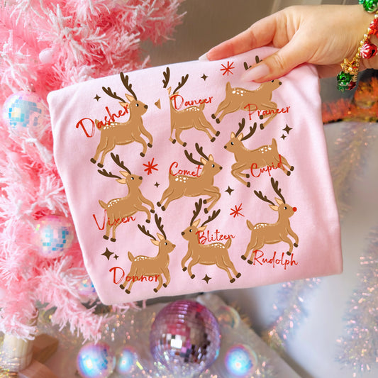 Reindeer Collage-Ready to Press Transfer