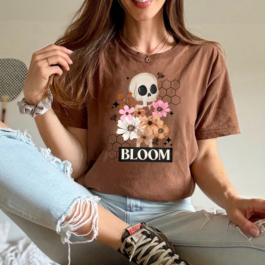 Bloom Black Honeycomb-Ready to Press Transfer