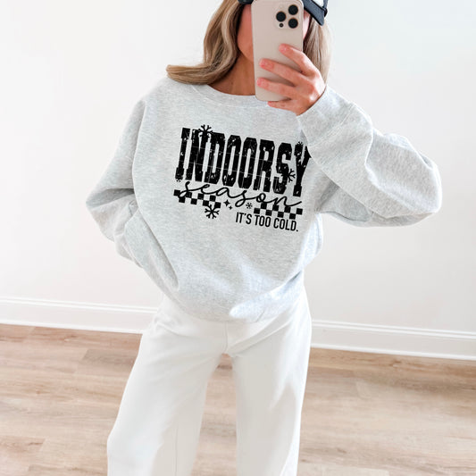 Indoorsy Season Single Color Black-Ready to Press Transfer