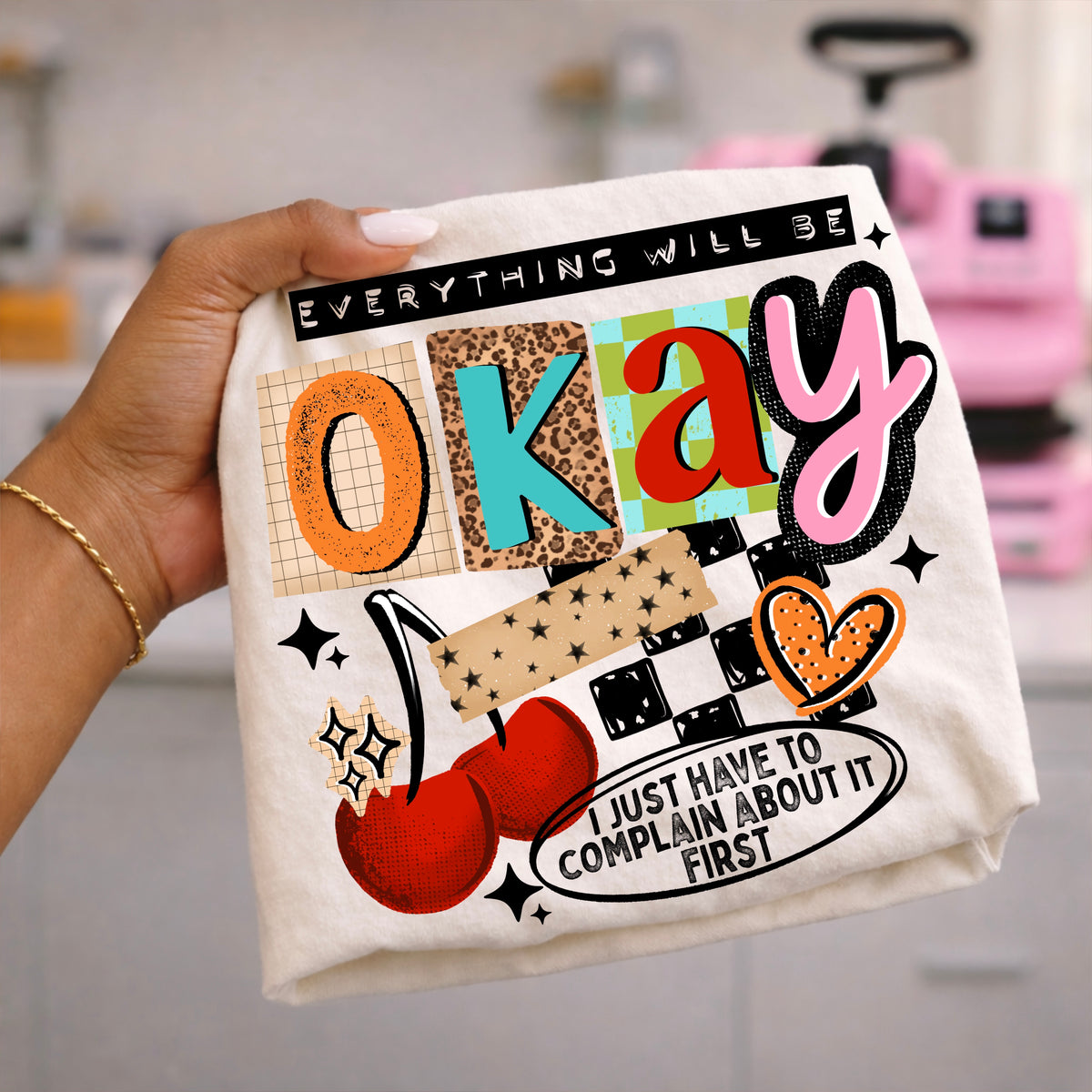 Everything Will Be Okay Black-Ready to Press Transfer