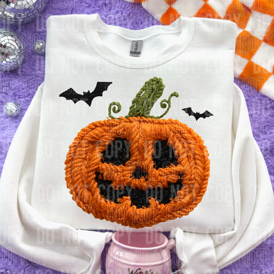 JACK O LANTERN YARN-Ready to Press Transfer