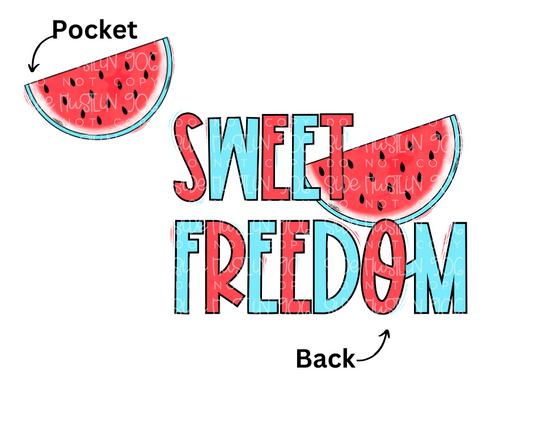 Sweet Freedom watermelon-Ready to Press Transfer