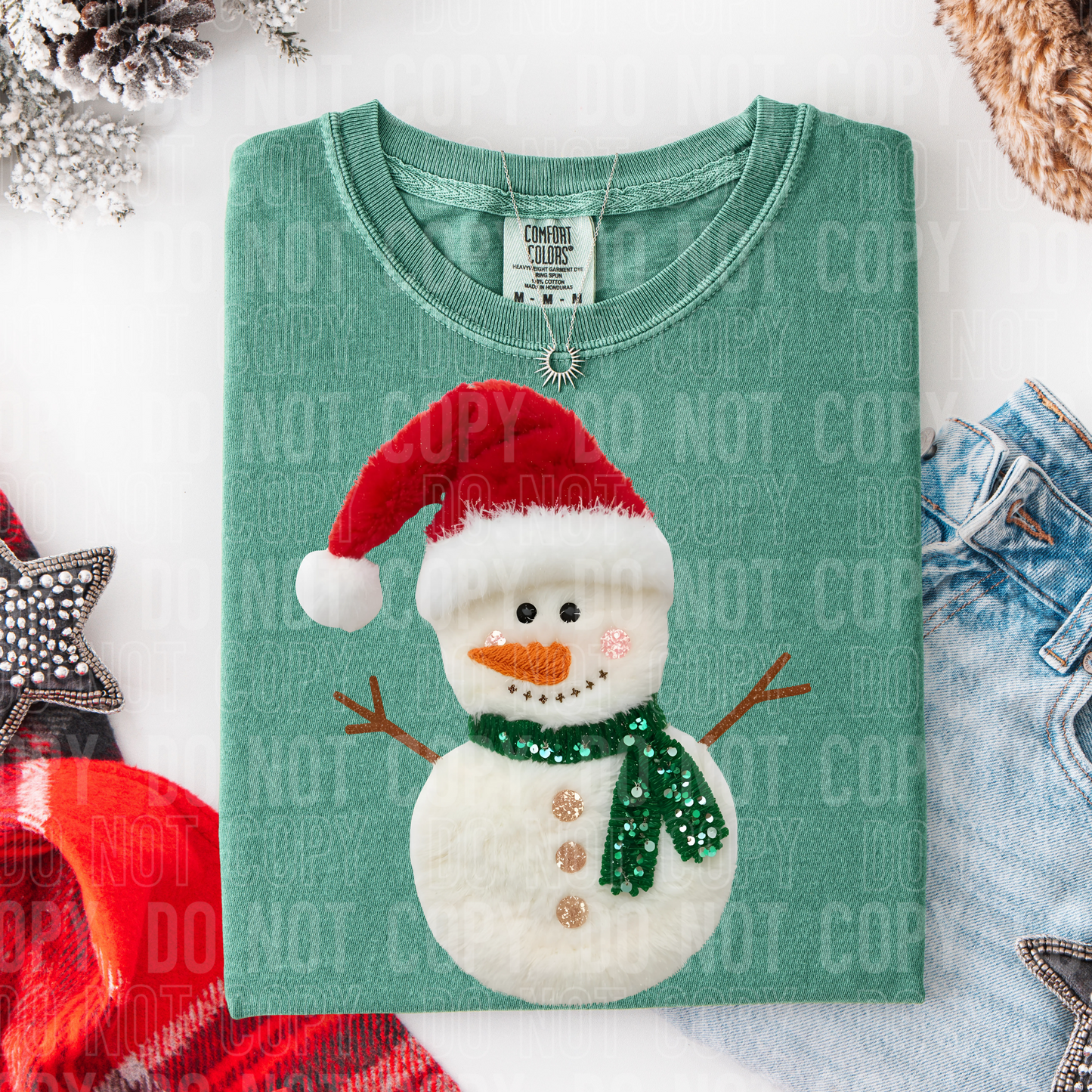 SNOWMAN FAUX FUR-Ready to Press Transfer