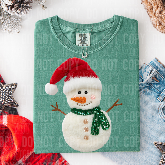 SNOWMAN FAUX FUR-Ready to Press Transfer