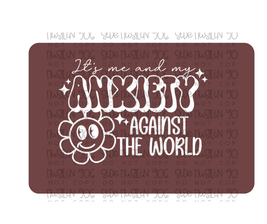 Anxiety Single Color White-Ready to Press Transfer