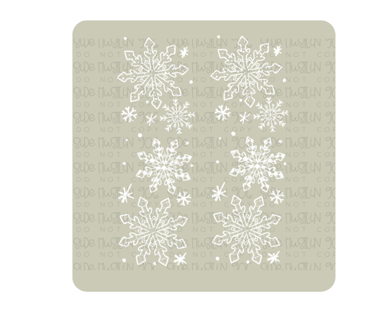 Let it Snow white Sleeve-Ready to Press Transfer