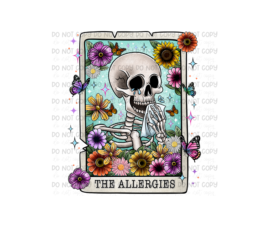 The Allergies card-Ready to Press Transfer