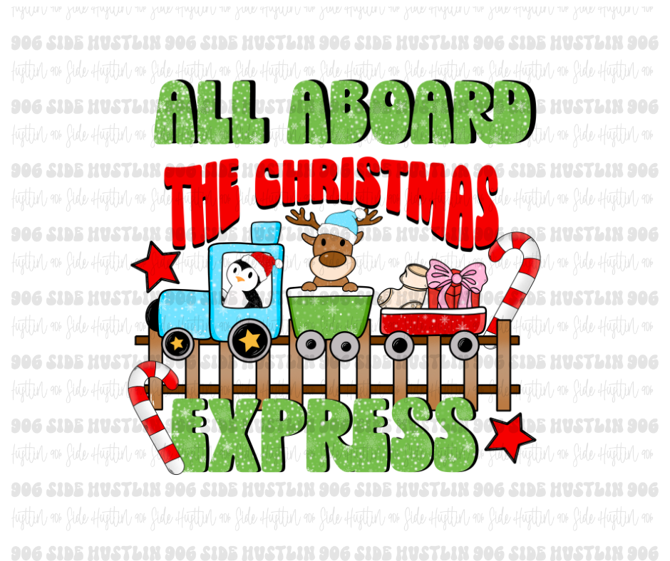 Christmas Express-Ready to Press Transfer