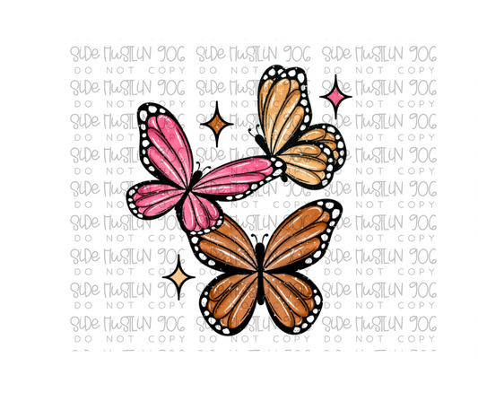 All of this is Temporary butterflies-Ready to Press Transfer