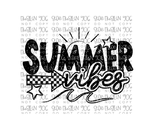 Summer Vibes Single Color-Ready to Press Transfer