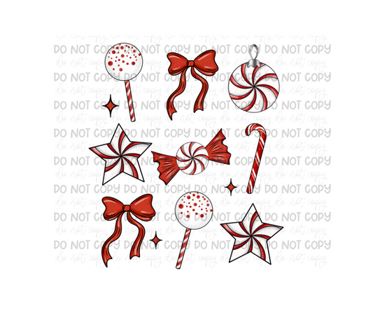 Candy Cane Christmas-Ready to Press Transfer