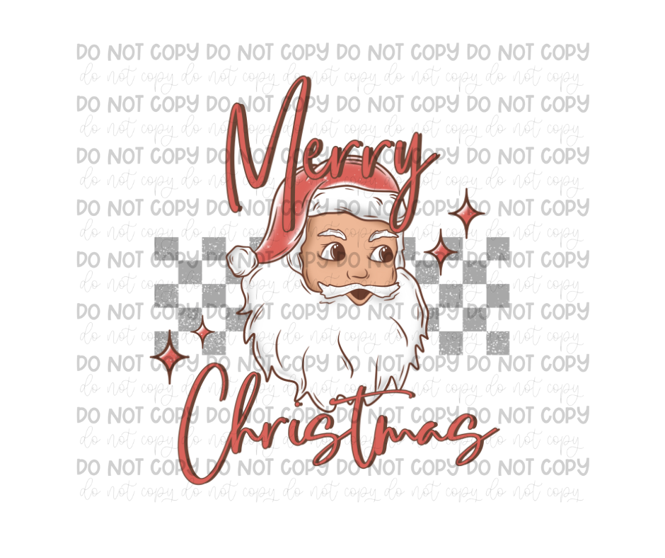 Merry Christmas minimal white-Ready to Press Transfer