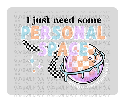 Personal Space white-Ready to Press Transfer
