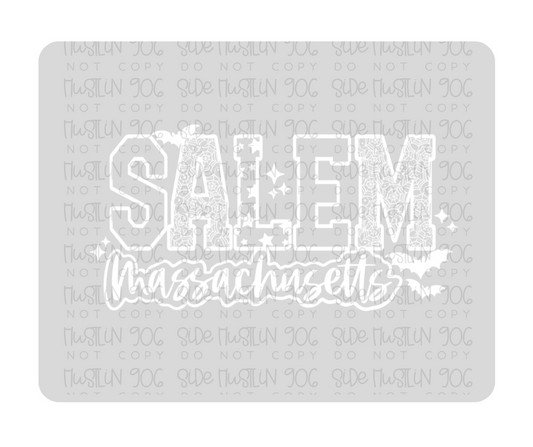 Salem Massachusetts Single Color white-Ready to Press Transfer