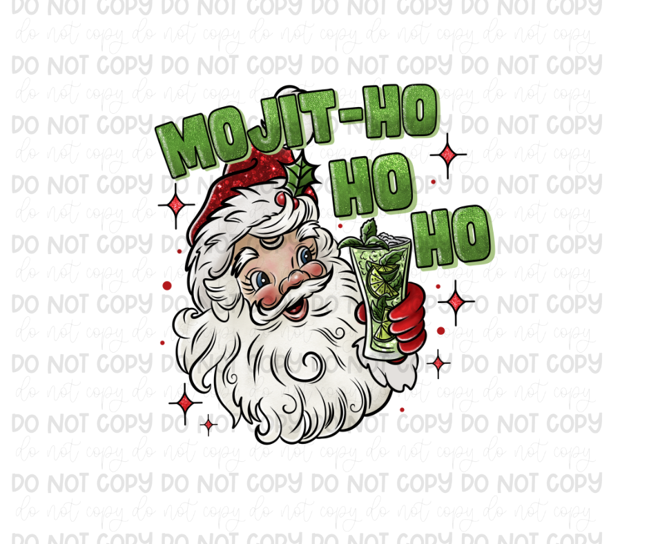 Mojit-Ho-Ho-Ho-Ready to Press Transfer