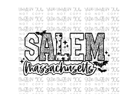 Salem Massachusetts Single Color-Ready to Press Transfer