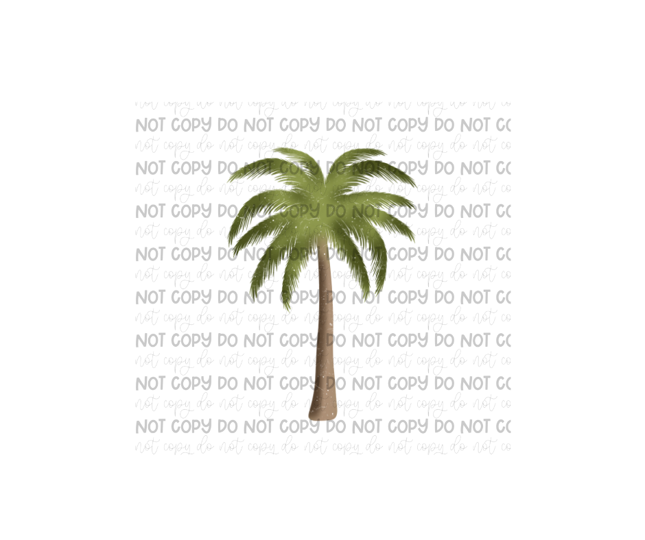 Palm Tree-Ready to Press Transfer