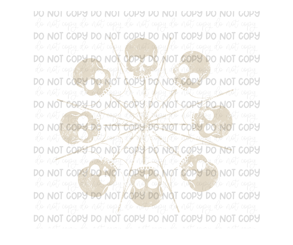 Skull Snowflake-Ready to Press Transfer