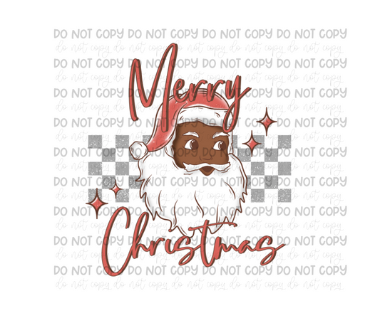 Merry Christmas minimal white 2-Ready to Press Transfer