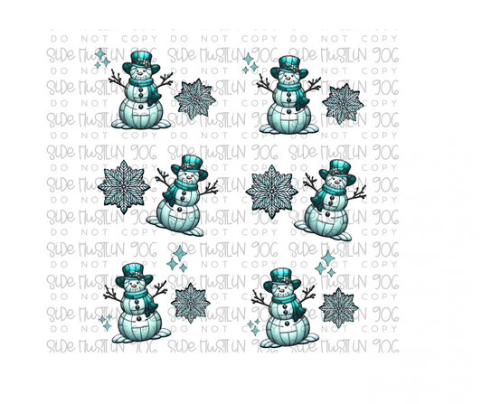 Let it Snow stained glass Sleeves-Ready to Press Transfer