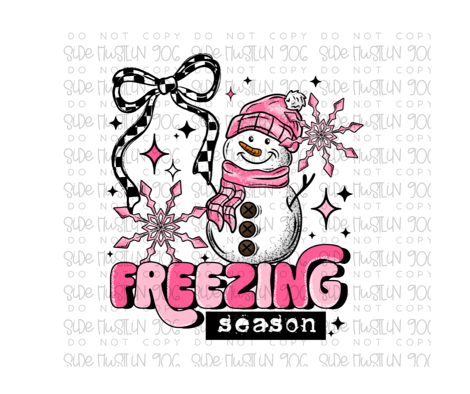 Freezing Season Snowman-Ready to Press Transfer