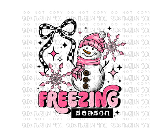 Freezing Season Snowman-Ready to Press Transfer