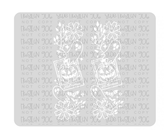 Halloween Card Single Color White Sleeve -Ready to Press Transfer