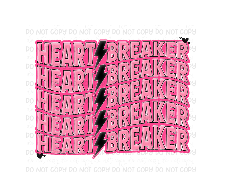 Heartbreaker pink-Ready to Press Transfer