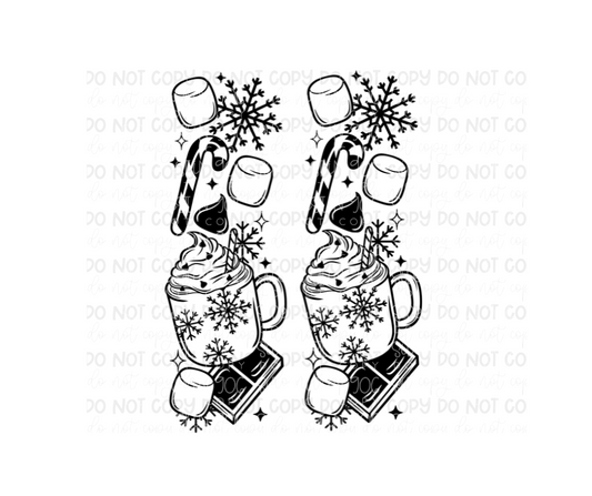 North Pole Hot Cocoa Sleeves-Ready to Press Transfer
