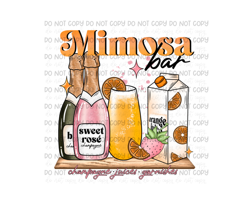 Mimosa Bar-Ready to Press Transfer