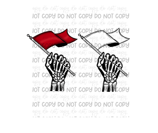 Red & single color Flag-Ready to Press Transfer