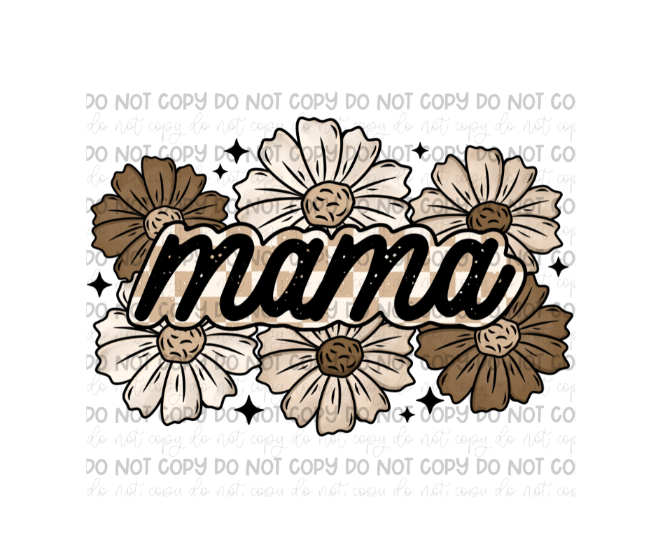 Mama Florals-Ready to Press Transfer