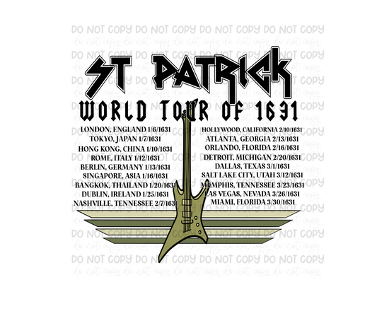 St. Patrick world tour back-Ready to Press Transfer