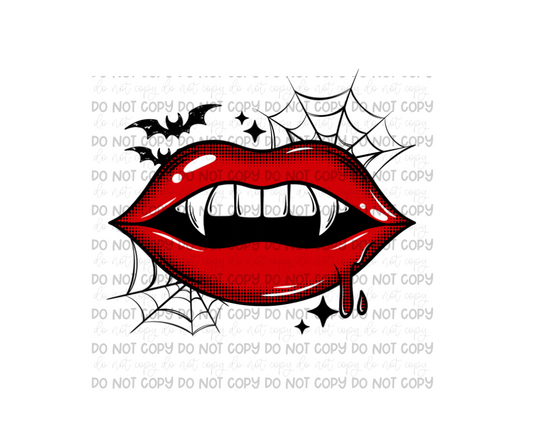 Vampire Lips-Ready to Press Transfer